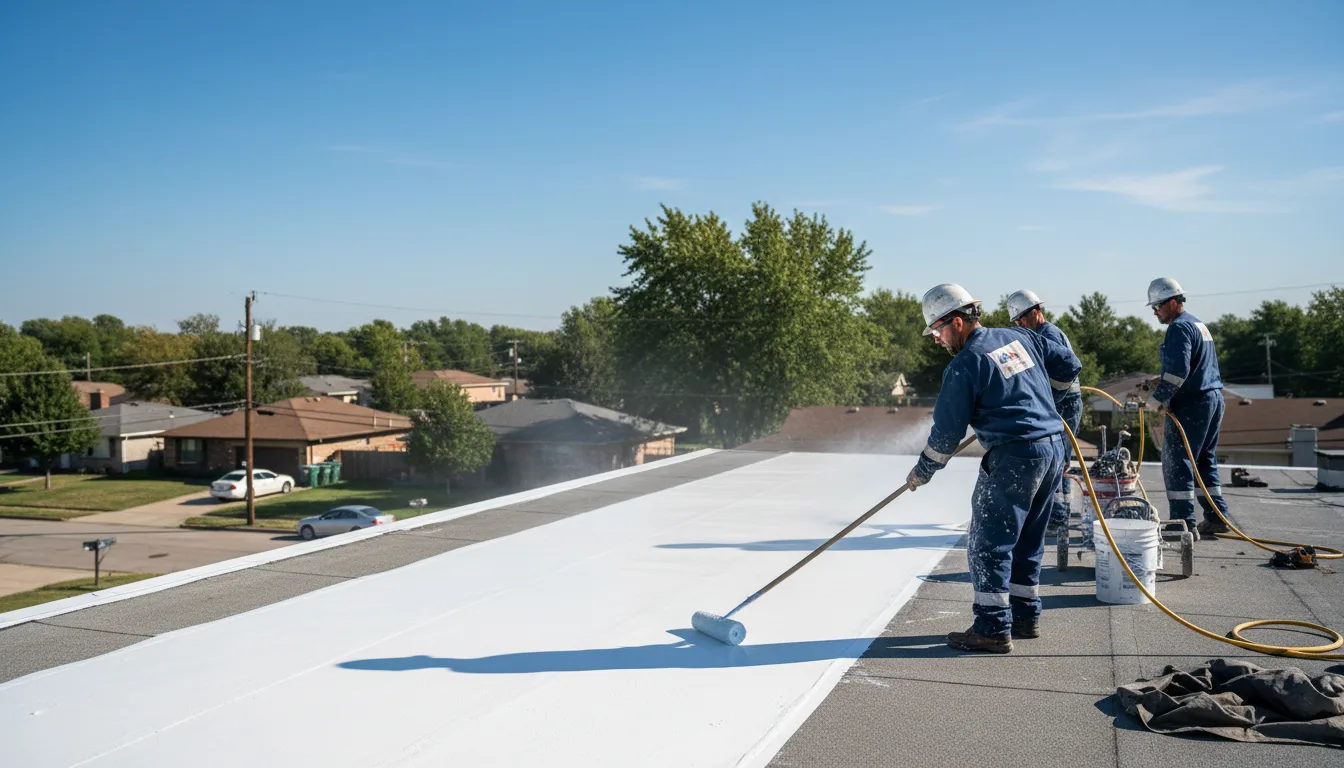 Commercial roof coating in Laura, OH near me